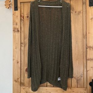 Green knit American Eagle Cardigan